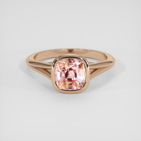 2.33 Ct. Padparadscha Sapphire Ring, 18K Rose Gold 1