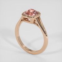 2.33 Ct. Padparadscha Sapphire Ring, 18K Rose Gold 2
