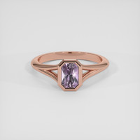 0.79 Ct. Purple Sapphire Ring, 18K Rose Gold 1