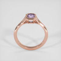 0.79 Ct. Purple Sapphire Ring, 18K Rose Gold 3