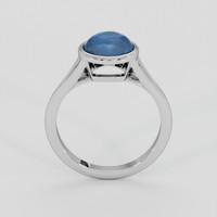 1.88 Ct. Blue Flash Moonstone Ring, Silver 3