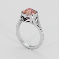 2.57 Ct. Rainbow Moonstone Ring, Silver 2