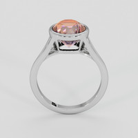 2.57 Ct. Rainbow Moonstone Ring, Silver 3
