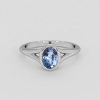 1.44 Ct. Bi Color Sapphire Ring, Silver 1