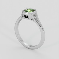 1.18 Ct. Green Sapphire Ring, Silver 2