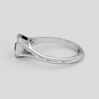 1.18 Ct. Green Sapphire Ring, Silver 4