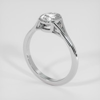 1.61 Ct. White Sapphire Ring, Silver 2