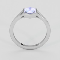 1.34 Ct. Bluish Purple Sapphire Ring, Silver 3