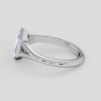 1.34 Ct. Bluish Purple Sapphire Ring, Silver 4