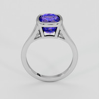 3.35 Ct. Violetish Blue Tanzanite Ring, 10K White Gold 3