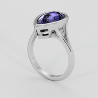 3.20 Ct. Purple Iolite Ring, 10K White Gold 2