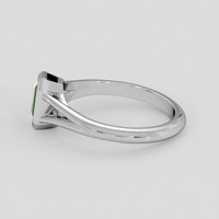 0.72 Ct. Green Sapphire Ring, 10K White Gold 4