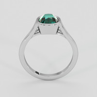 2.15 Ct. Bluish Green Sapphire Ring, 10K White Gold 3