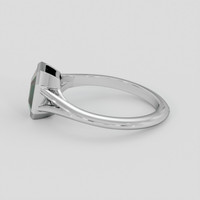 1.77 Ct. Bluish Green Sapphire Ring, 10K White Gold 4