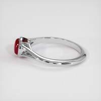 0.94 Ct. Ruby Ring, 14K White Gold 4