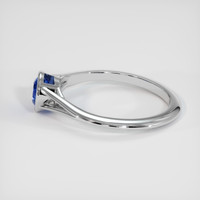0.94 Ct. Sapphire Ring, 14K White Gold 4
