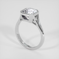 3.22 Ct. Purplish Pink Sapphire Ring, 14K White Gold 2