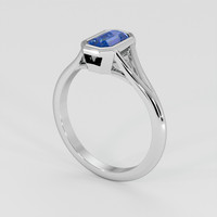 0.79 Ct. Bi Color Sapphire Ring, 14K White Gold 2