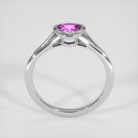 1.24 Ct. Purplish Pink Sapphire Ring, 14K White Gold 3