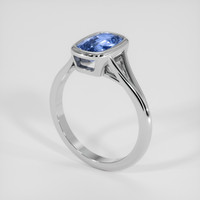 1.68 Ct. Bi Color Sapphire Ring, 14K White Gold 2