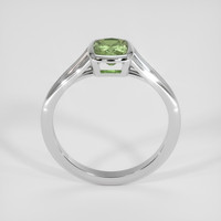 1.05 Ct. Green Sapphire Ring, 14K White Gold 3