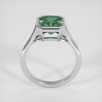 4.64 Ct. Bluish Green Sapphire Ring, 14K White Gold 3