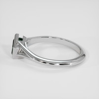 0.46 Ct. Bluish Green Sapphire Ring, 14K White Gold 4