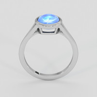 4.95 Ct. Blue Sapphire Ring, 14K White Gold 3