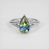 1.41 Ct. Bi Color Sapphire Ring, 14K White Gold 1
