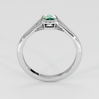 0.52 Ct. Bluish Green Sapphire Ring, 14K White Gold 3