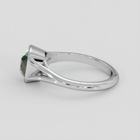 2.15 Ct. Bluish Green Sapphire Ring, 14K White Gold 4