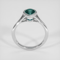 1.26 Ct. Greenish Blue Sapphire Ring, 14K White Gold 3
