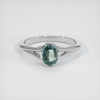 1.65 Ct. Sapphire Ring, 14K White Gold 1