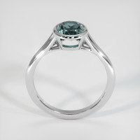 1.51 Ct. Greenish Blue Sapphire Ring, 14K White Gold 3