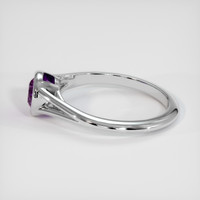 0.54 Ct. Sapphire Ring, 14K White Gold 4
