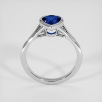1.52 Ct. Blue Sapphire Ring, 18K White Gold 3