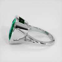 7.62 Ct. Emerald Ring, 18K White Gold 4