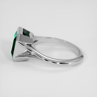2.94 Ct. Emerald Ring, 18K White Gold 4