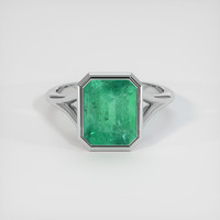 2.78 Ct. Emerald Ring, 18K White Gold 1