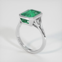 2.78 Ct. Emerald Ring, 18K White Gold 2
