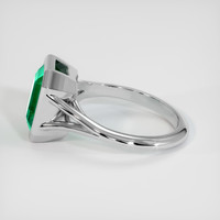 3.29 Ct. Emerald Ring, 18K White Gold 4