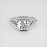 3.22 Ct. Purplish Pink Sapphire Ring, 18K White Gold 1