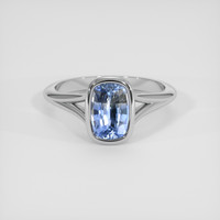 1.68 Ct. Bi Color Sapphire Ring, 18K White Gold 1