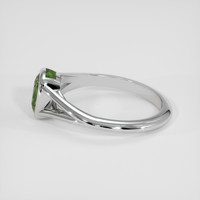 1.05 Ct. Green Sapphire Ring, 18K White Gold 4