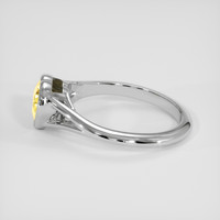1.02 Ct. Yellow Sapphire Ring, 18K White Gold 4