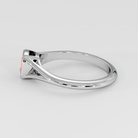 0.58 Ct. Padparadscha Sapphire Ring, 18K White Gold 4