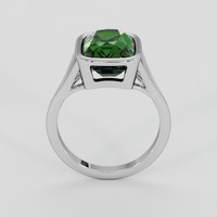 6.08 Ct. Green Sapphire Ring, 18K White Gold 3