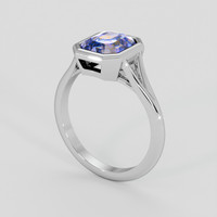 2.53 Ct. Bi Color Sapphire Ring, 18K White Gold 2