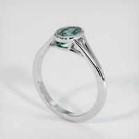 1.65 Ct. Sapphire Ring, 18K White Gold 2