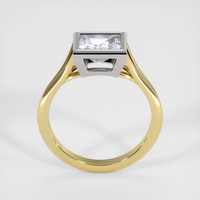1.42 Ct. White Sapphire Ring, 18K White & Yellow 3